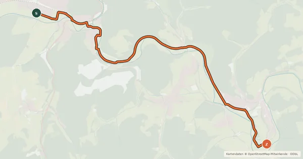 Kartenübersicht der Radroute Radroute 05-09