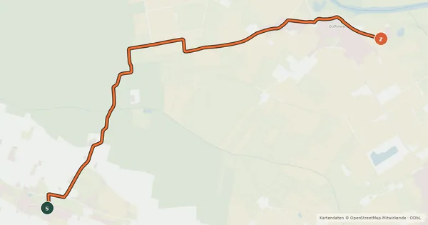 Kartenübersicht der Radroute Radroute 05-70