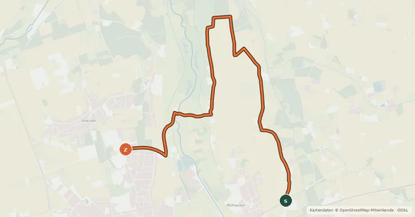 Kartenübersicht der Radroute Radroute 05-82
