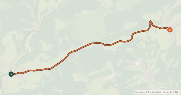 Kartenübersicht der Radroute Radroute 06-07
