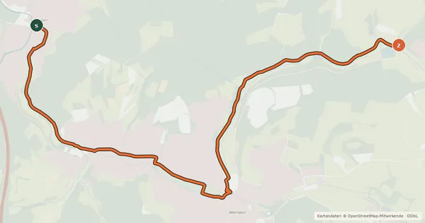 Kartenübersicht der Radroute Radroute 06-08