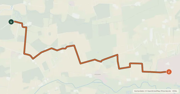 Kartenübersicht der Radroute Radroute 06-09