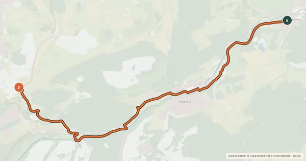 Kartenübersicht der Radroute Radroute 06-13