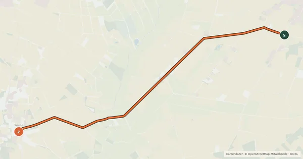 Kartenübersicht der Radroute Radroute 06-20