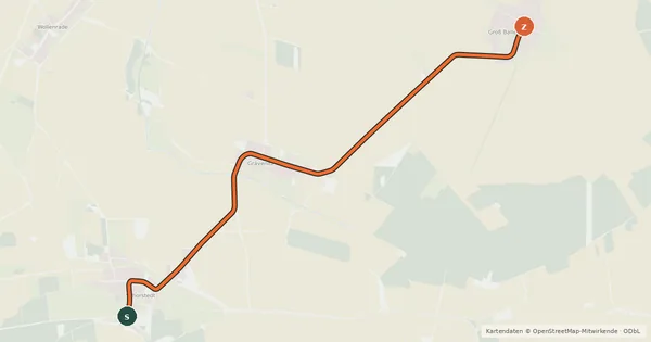 Kartenübersicht der Radroute Radroute 06-37