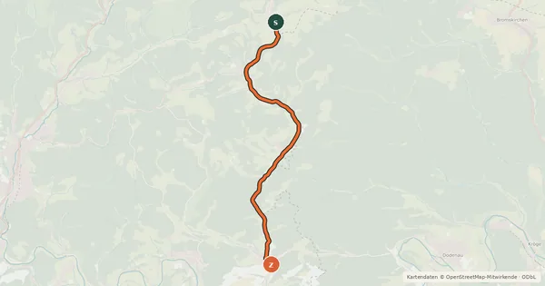 Kartenübersicht der Radroute Radroute 07-08