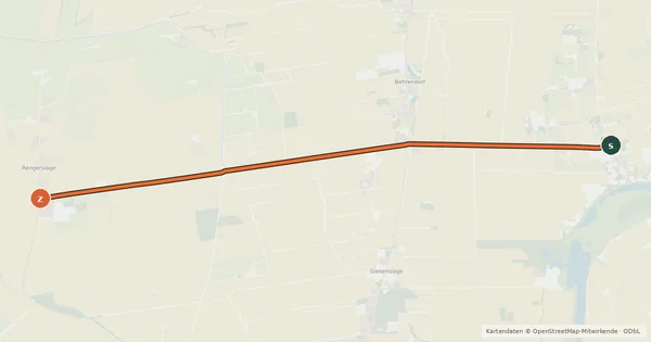 Kartenübersicht der Radroute Radroute 07-90