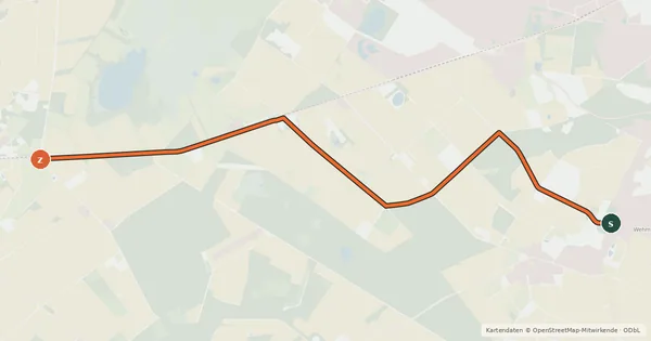 Kartenübersicht der Radroute Radroute 08-10