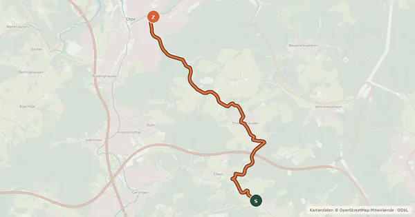 Kartenübersicht der Radroute Radroute 08-10