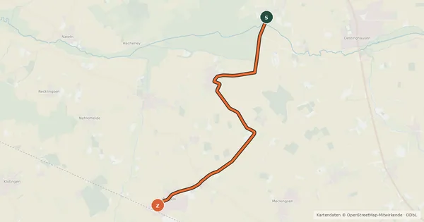 Kartenübersicht der Radroute Radroute 08-51