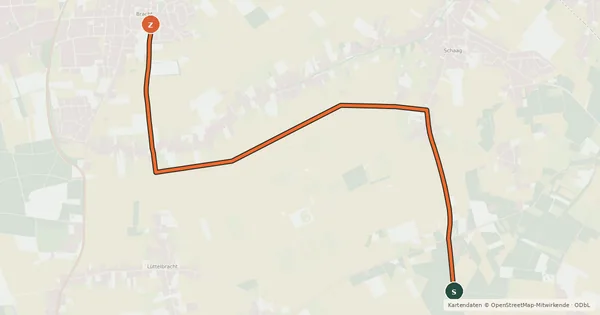 Kartenübersicht der Radroute Radroute 09-51