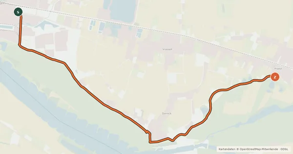 Kartenübersicht der Radroute Radroute 09-78