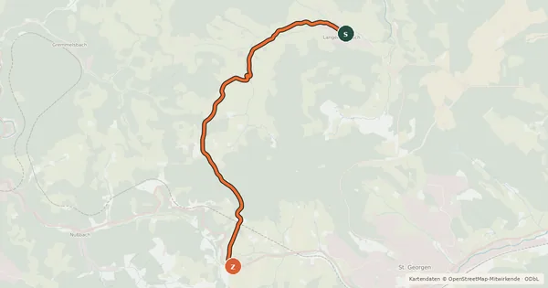 Kartenübersicht der Radroute Radroute 1-10