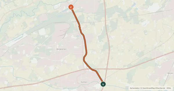 Kartenübersicht der Radroute Radroute 1-2
