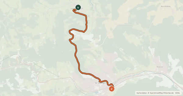 Kartenübersicht der Radroute Radroute 1-9
