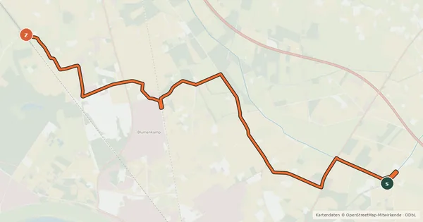 Kartenübersicht der Radroute Radroute 10-11