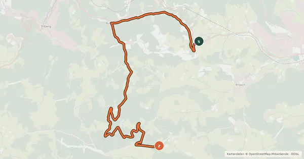 Kartenübersicht der Radroute Radroute 10-13