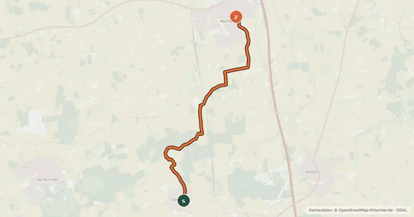 Kartenübersicht der Radroute Radroute 10-35