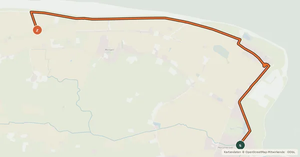 Kartenübersicht der Radroute Radroute 10-38