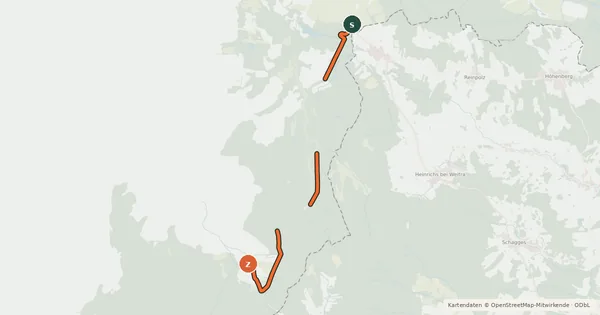 Kartenübersicht der Radroute Radroute 1048