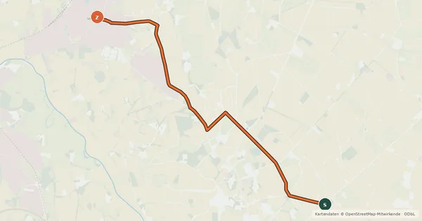 Kartenübersicht der Radroute Radroute 11-48