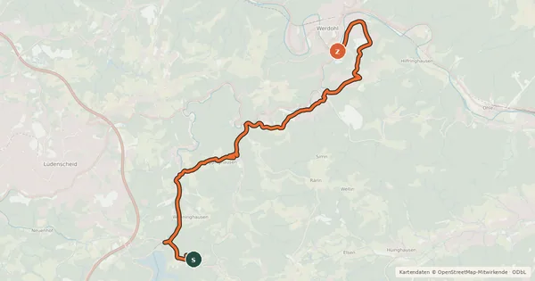 Kartenübersicht der Radroute Radroute 11-64