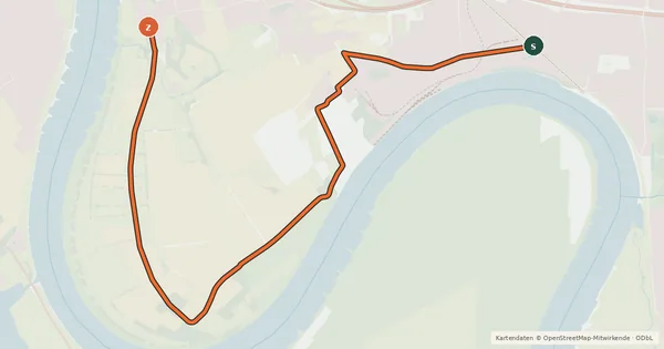 Kartenübersicht der Radroute Radroute 11-68
