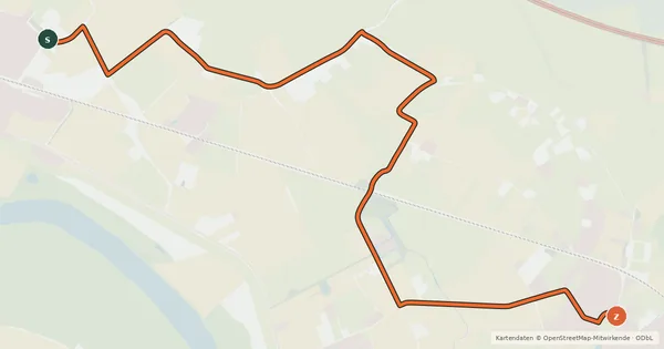 Kartenübersicht der Radroute Radroute 11-83