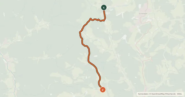 Kartenübersicht der Radroute Radroute 12-22