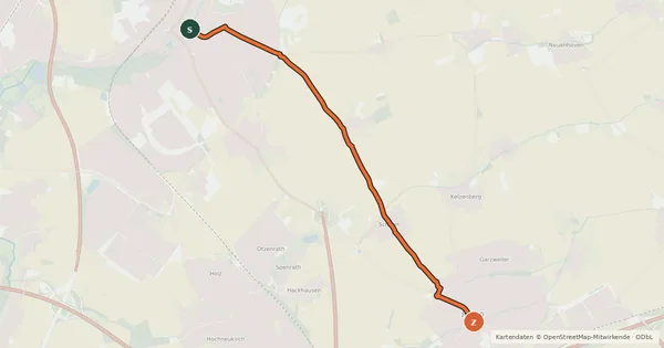 Kartenübersicht der Radroute Radroute 12-23
