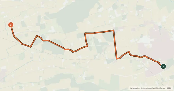 Kartenübersicht der Radroute Radroute 12-47