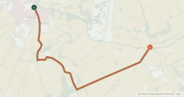 Kartenübersicht der Radroute Radroute 12-47