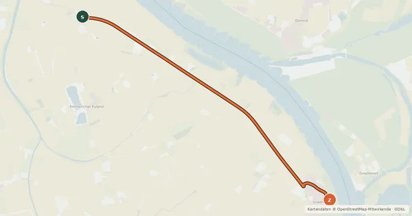 Kartenübersicht der Radroute Radroute 12-48
