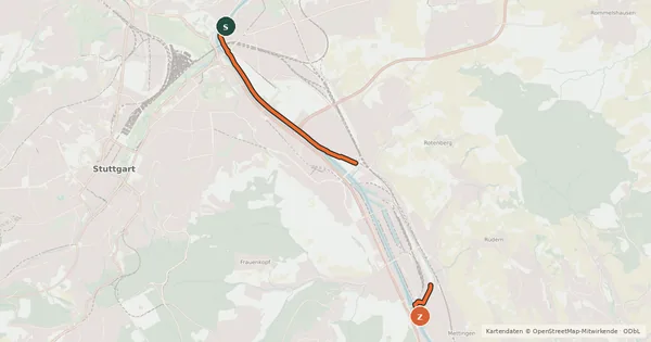 Kartenübersicht der Radroute Radroute 12