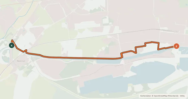 Kartenübersicht der Radroute Radroute 12-66