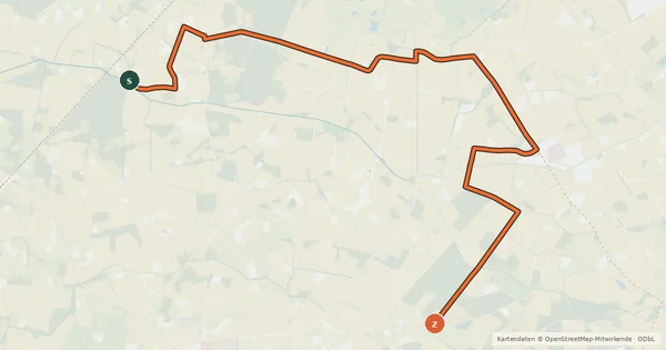 Kartenübersicht der Radroute Radroute 12-83
