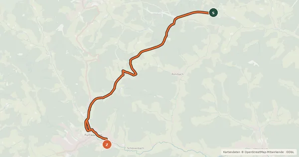 Kartenübersicht der Radroute Radroute 13-24