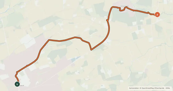 Kartenübersicht der Radroute Radroute 13-41