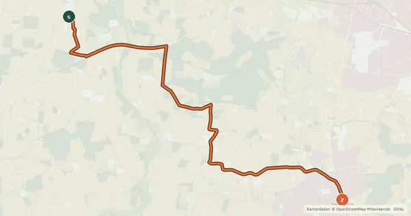 Kartenübersicht der Radroute Radroute 13-53