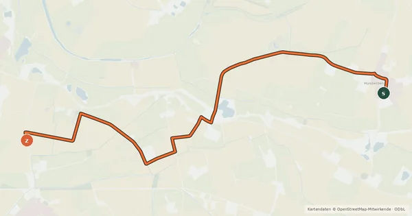 Kartenübersicht der Radroute Radroute 14-15