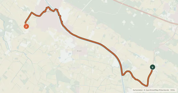 Kartenübersicht der Radroute Radroute 14-43
