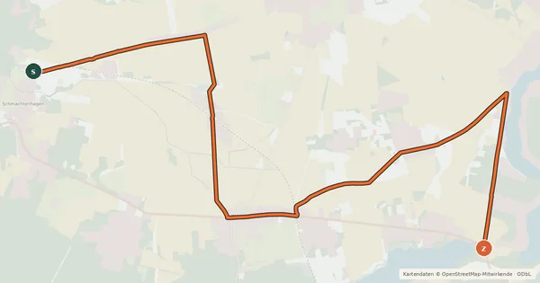 Kartenübersicht der Radroute Radroute 14-67