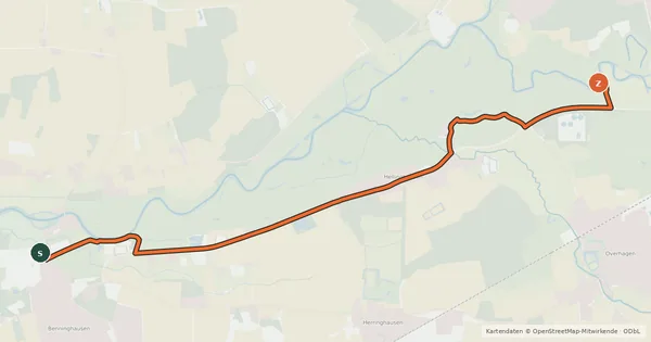 Kartenübersicht der Radroute Radroute 15-16