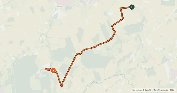 Kartenübersicht der Radroute Radroute 15-17