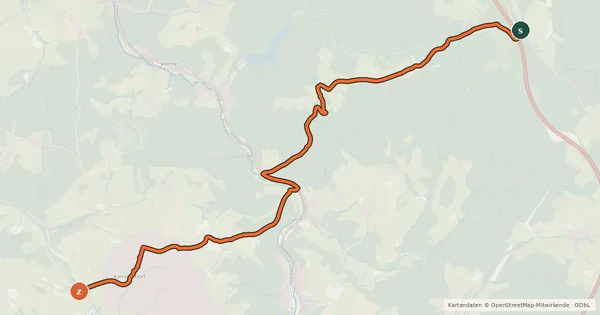 Kartenübersicht der Radroute Radroute 15-23
