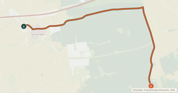 Kartenübersicht der Radroute Radroute 15-32