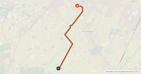 Kartenübersicht der Radroute Radroute 15-63