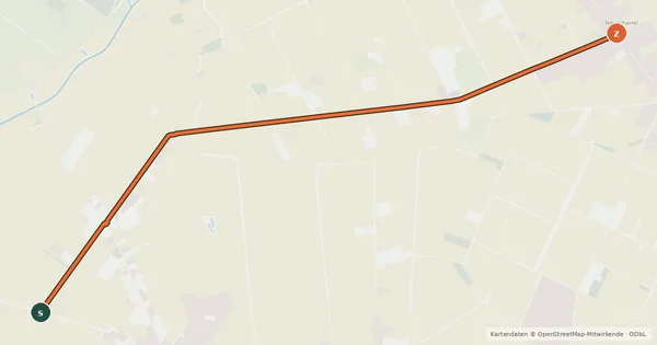 Kartenübersicht der Radroute Radroute 15-98