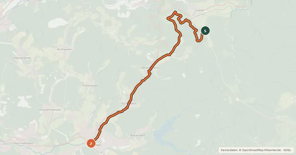 Kartenübersicht der Radroute Radroute 16-42