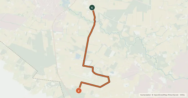 Kartenübersicht der Radroute Radroute 16-46